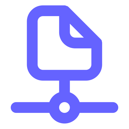 File, network icon