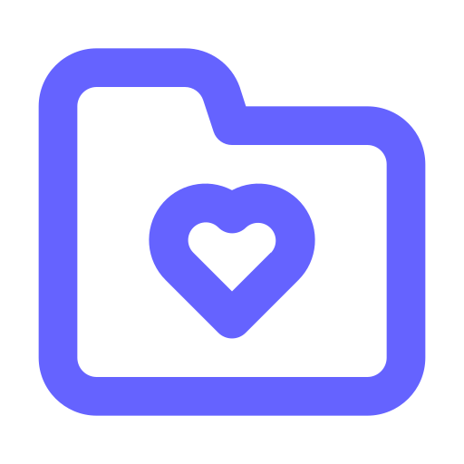 Folder, heart icon