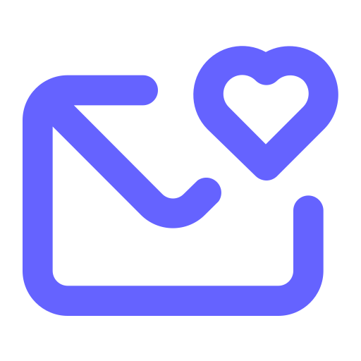 Envelope, heart icon