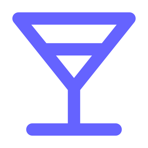 Glass, martini, alt icon