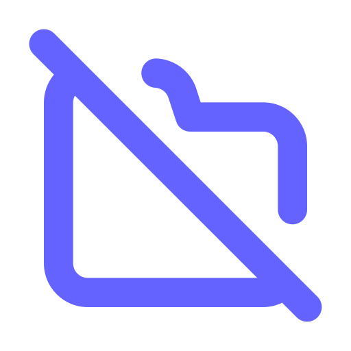 Folder, slash icon