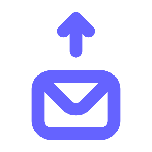 Envelope, upload, alt icon