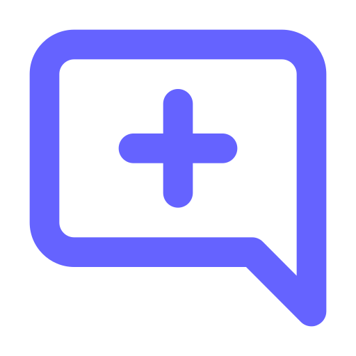 Comment, alt, plus icon