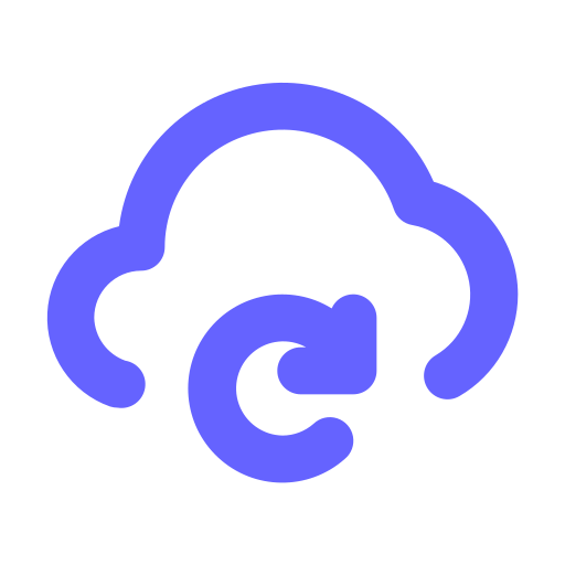 Cloud, redo icon