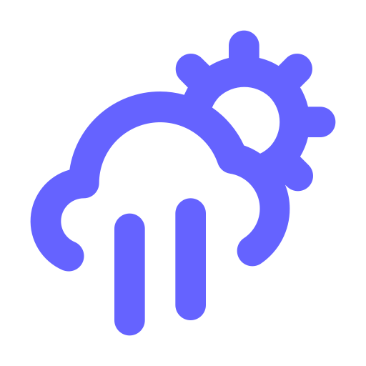 Cloud, rain, sun icon