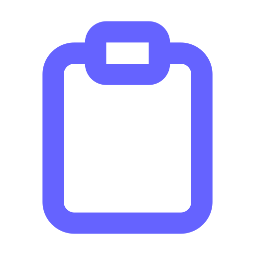 Clipboard, blank icon