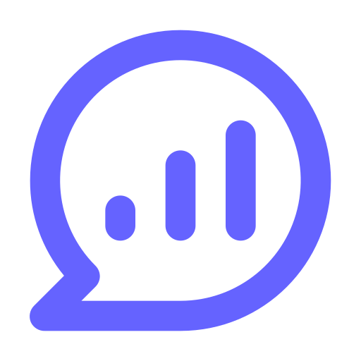 Comment, chart, line icon
