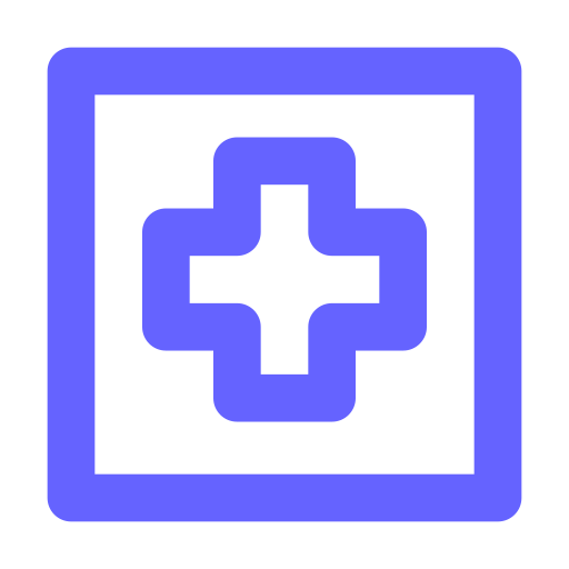 Medical, square, full icon