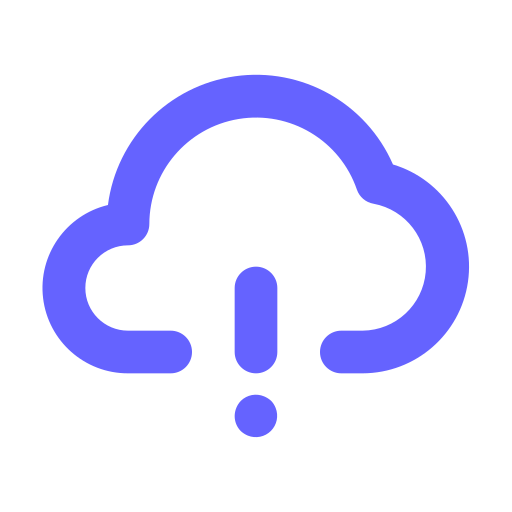 Cloud, exclamation icon