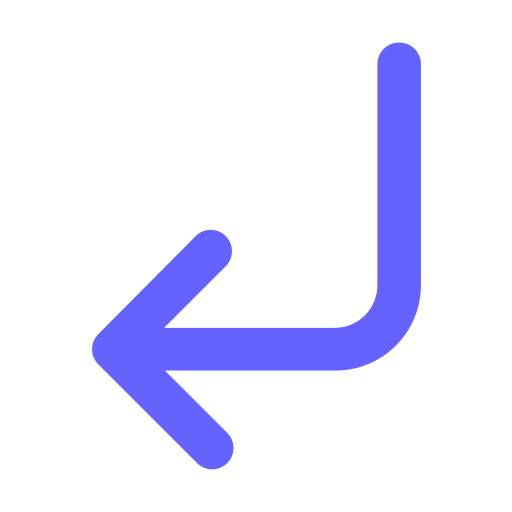 Corner, down, left icon