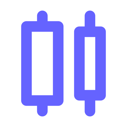 Horizontal, distribution, center icon