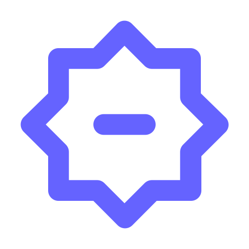 Brightness, minus icon