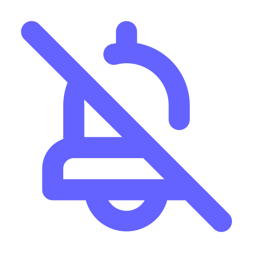 Bell, slash icon