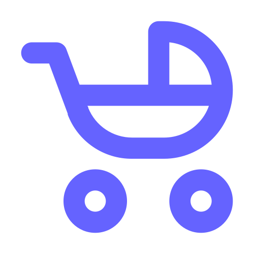 Baby, carriage icon