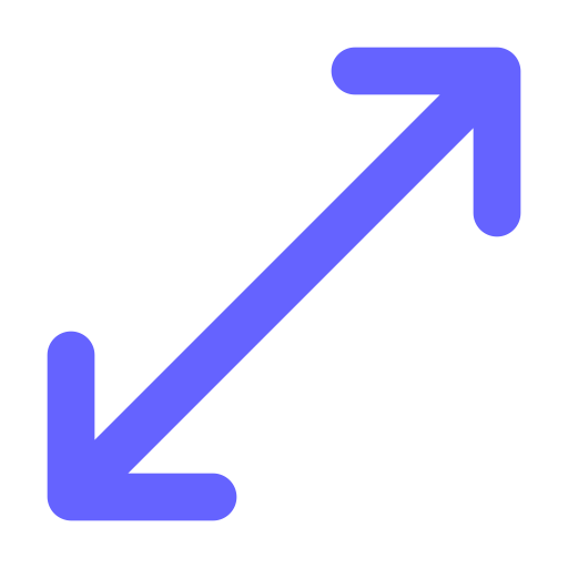 Arrow, resize, diagonal icon