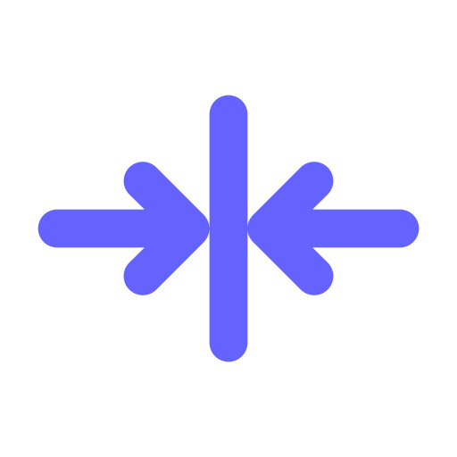 Arrow, compress, h icon