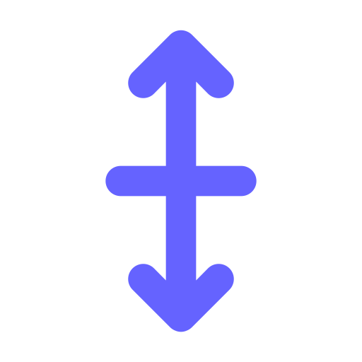Arrows, resize, v icon