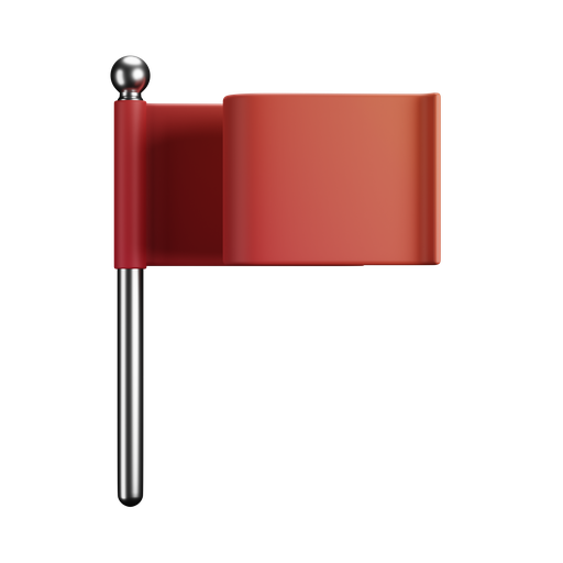 Flag, front, color icon