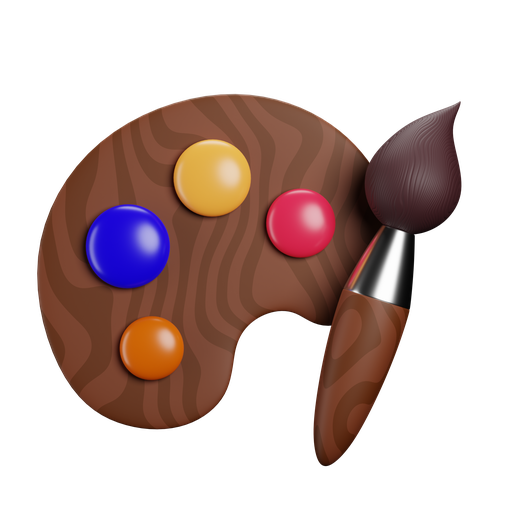 Paint, kit, front, color icon