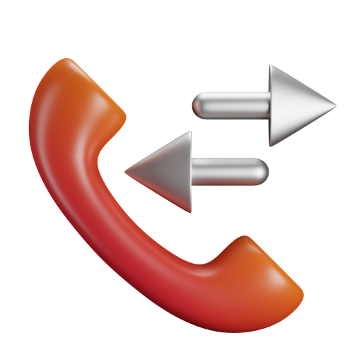 Phone, missed, front, color icon