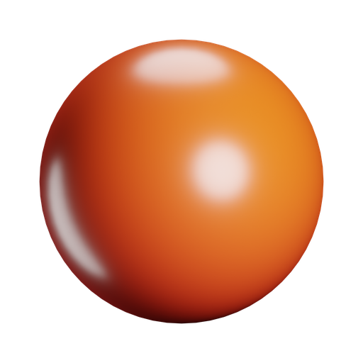 Sphere, front, color icon