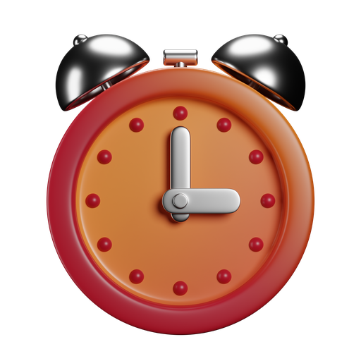 Clock, front, color icon