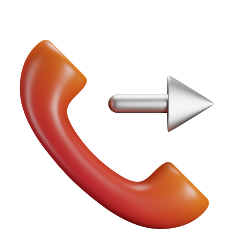Phone, outgoing, front, color icon