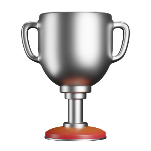 Trophy, front, color icon