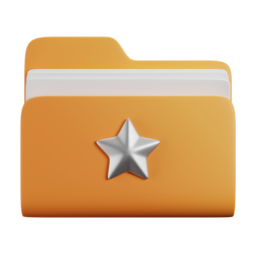 Fav, folder, front, color icon