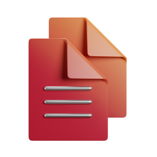 Copy, front, color icon
