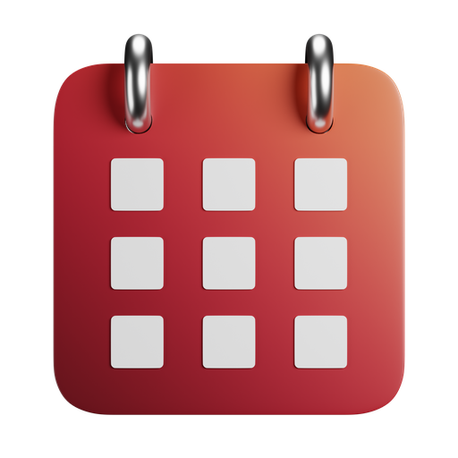 Calender, front, color icon