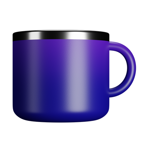 Cup, front, color icon