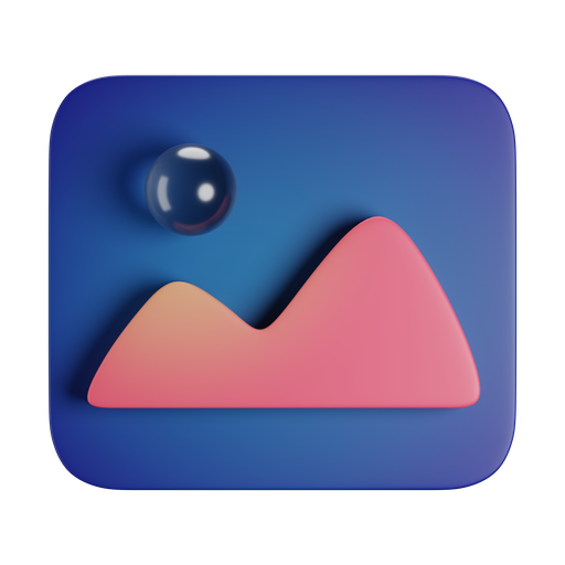 Picture, front, color icon