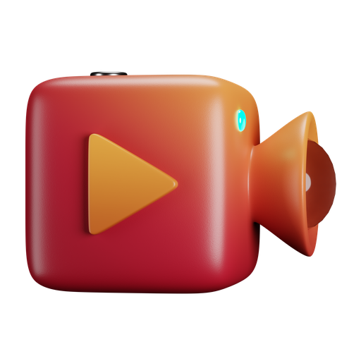 Video, camera, front, color icon