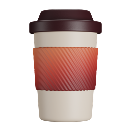 Takeaway, cup, front, color icon