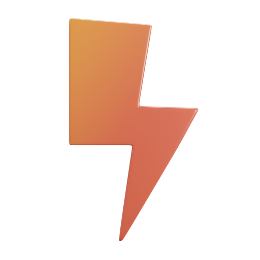 Flash, front, color icon