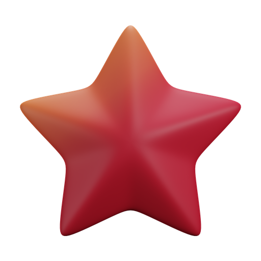 Star, front, color icon