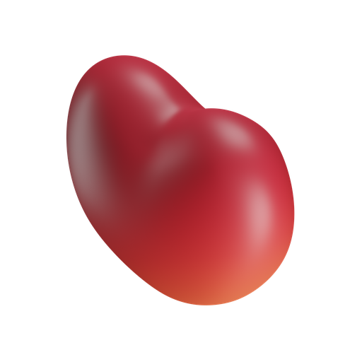 Heart, iso, color icon