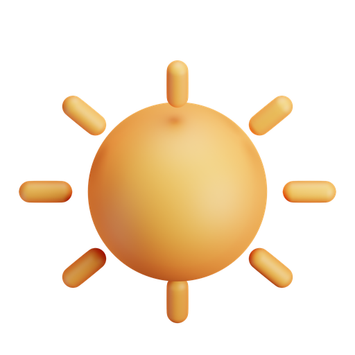 Sun, iso, color icon