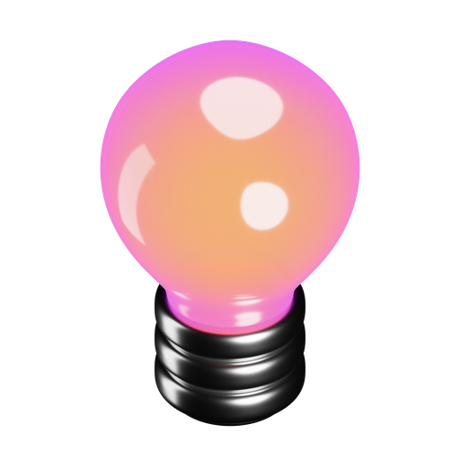Bulb, iso, color icon