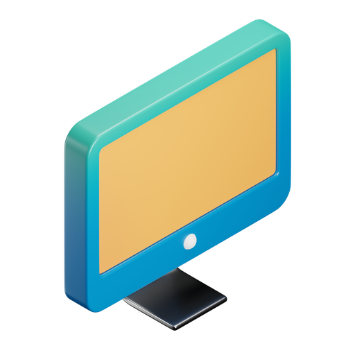 Computer, iso, color icon