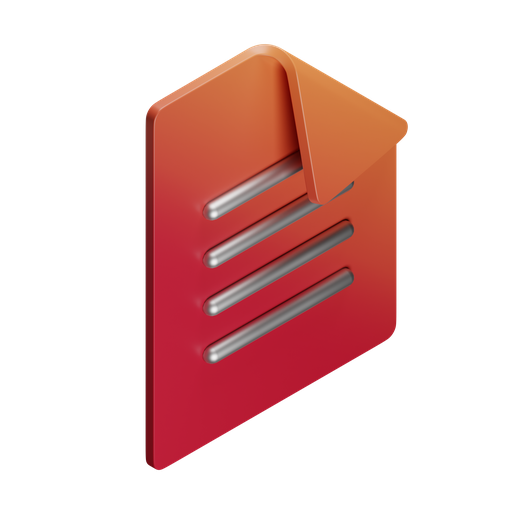 File, text, iso, color icon