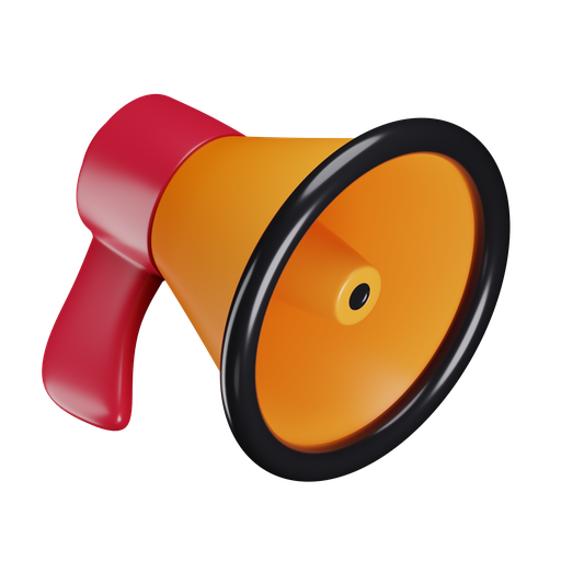 Megaphone, iso, color icon