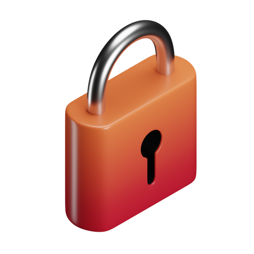 Lock, iso, color icon