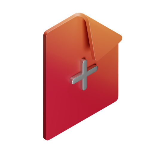 File, plus, iso, color icon