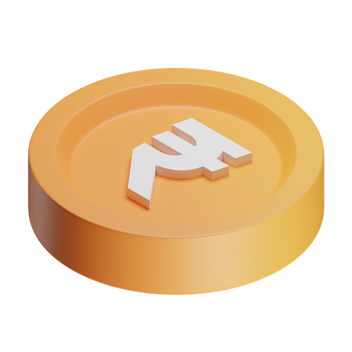 Rupee, iso, color icon