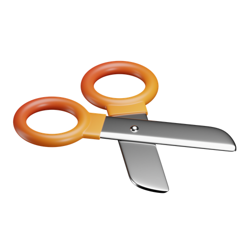 Scissor, iso, color icon