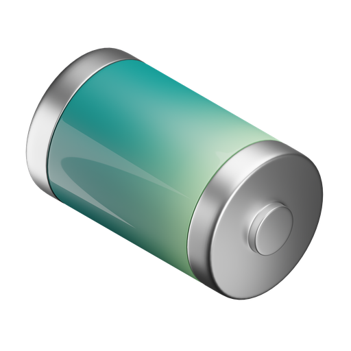 Battery, iso, color icon