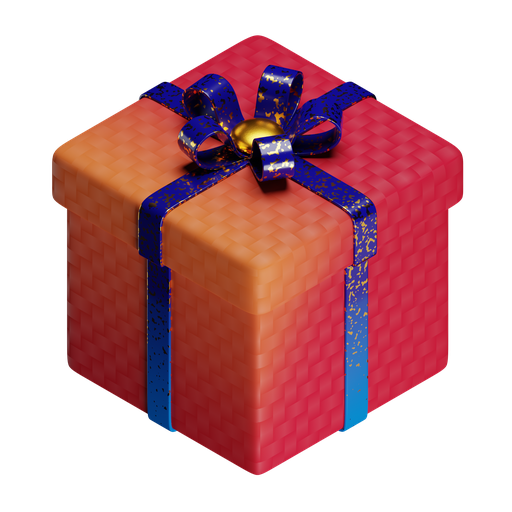Gift, iso, color icon