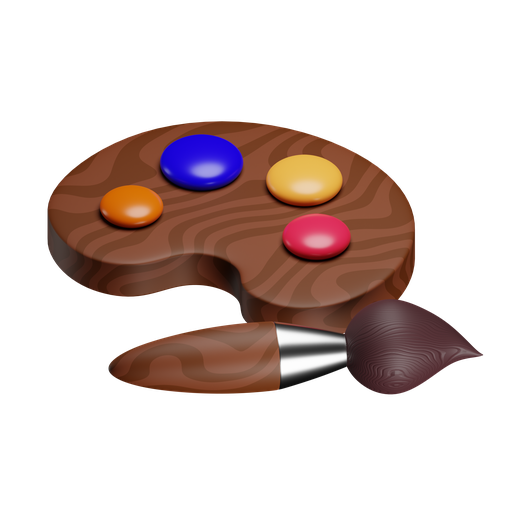 Paint, kit, iso, color icon